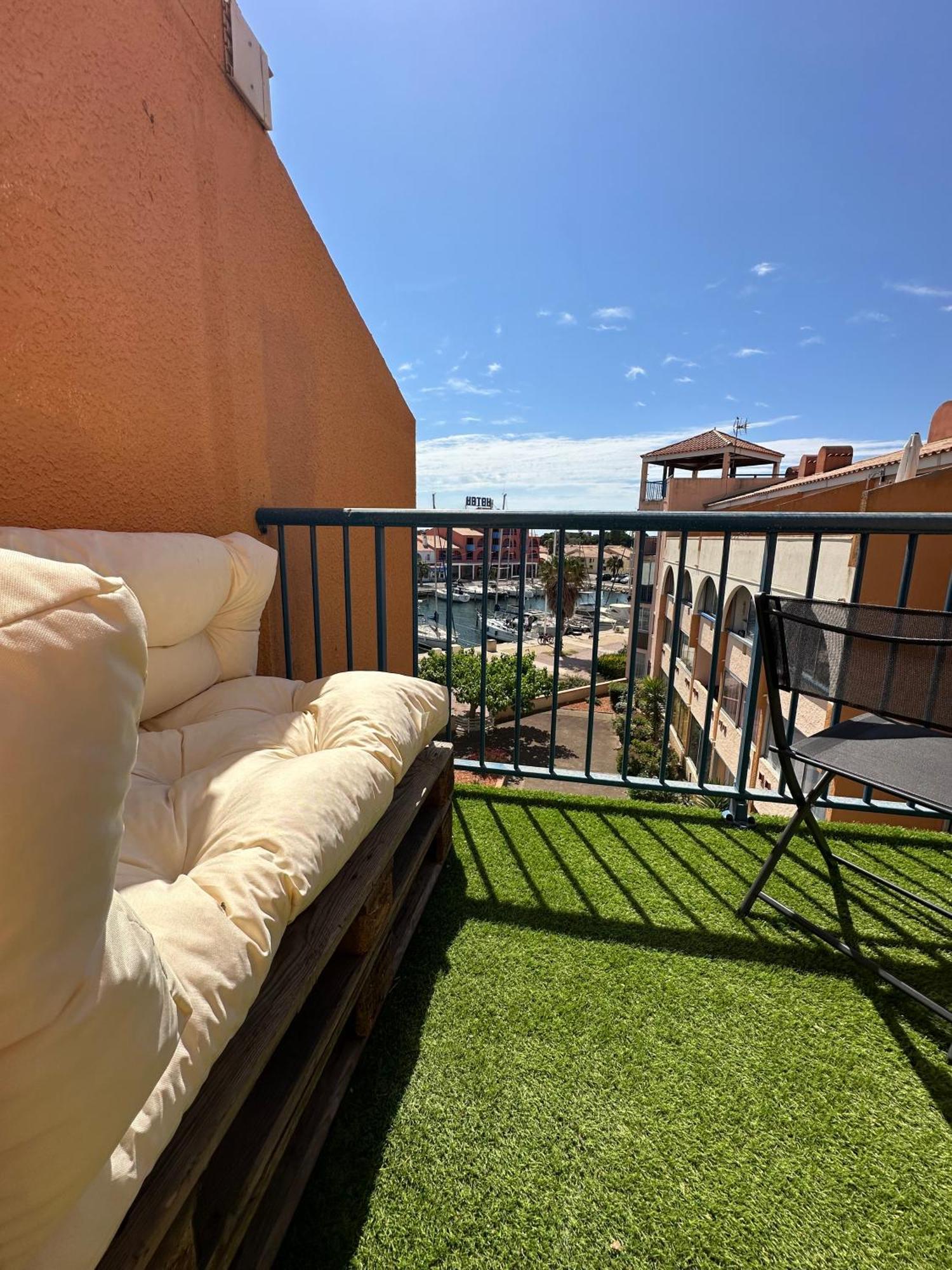 Appartement Vue Mer Sur Port De Leucate Climatise, Parking Gratuit, Linges Et Serviettes Inclus מראה חיצוני תמונה